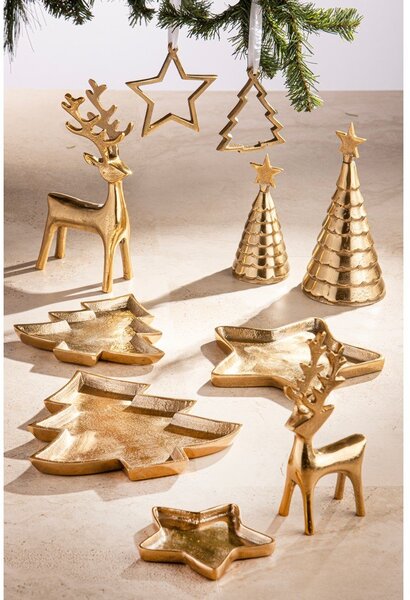 Метален декоративен поднос 24x23 cm Noelle Christmas Tree – Ladelle