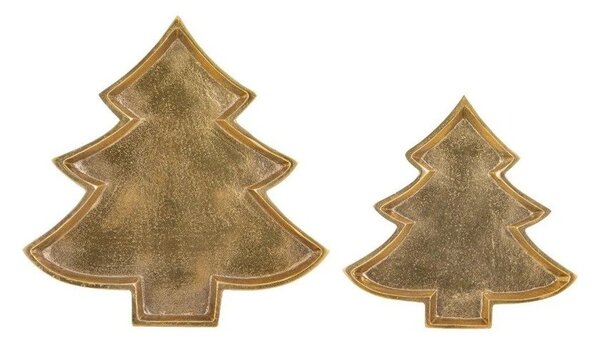 Метален декоративен поднос 24x23 cm Noelle Christmas Tree – Ladelle