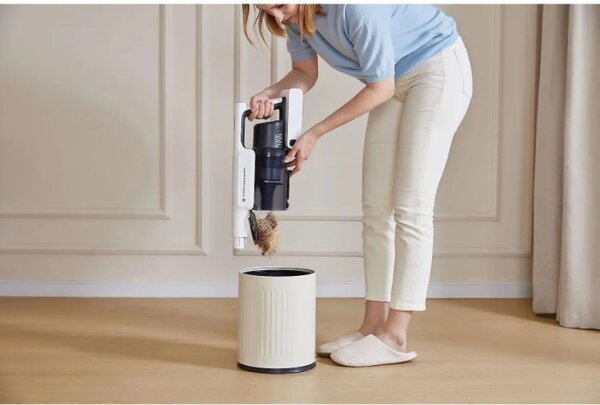 Вертикална прахосмукачка Tineco A30S Plus, 160W, 20000 Pa, 140 м2, 60 мин, 1000 мл, iLoop сензор, PureCyclone технология, LED, Бял/сив