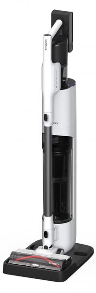 Безкабелна прахосмукачка Tineco Pure ONE Station 5, 450W, 2 режима, 0.45 л + 2.5 л станция, Автономия 70 мин, iLoop сензор, PureCyclone технология, Самопочистване, Бял