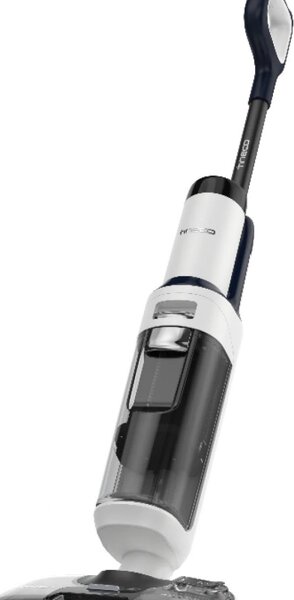 Вертикална безкабелна прахосмукачка Tineco Floor One S5 Stretch Extreme, 220W, 18000 Pa, Сухо/Мокро, 0.72 л мръсна/0.8 л чиста, Автономия 40 мин, iLoop сензор, Черен/бял
