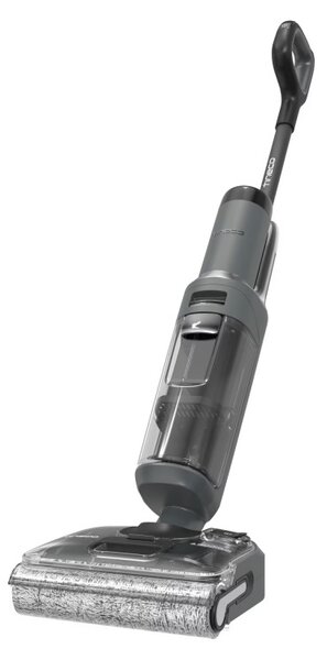 Вертикална прахосмукачка Tineco Floor One S6 Stretch Extreme, 220W, 18000 Pa, Сухо/Мокро, 0.72 л мръсна/0.8 л чиста, Автономия 40 мин, 233 м2, LED дисплей, Гласов асистент, Черен
