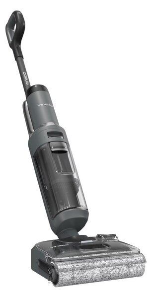Вертикална прахосмукачка Tineco Floor One S6 Stretch Extreme, 220W, 18000 Pa, Сухо/Мокро, 0.72 л мръсна/0.8 л чиста, Автономия 40 мин, 233 м2, LED дисплей, Гласов асистент, Черен