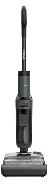 Вертикална прахосмукачка Tineco Floor One S6 Stretch Extreme, 220W, 18000 Pa, Сухо/Мокро, 0.72 л мръсна/0.8 л чиста, Автономия 40 мин, 233 м2, LED дисплей, Гласов асистент, Черен