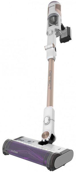 Вертикална прахосмукачка Shark IW3612EUT, 240W, 0.42 л, 3 режима, 3 настройки, 3 приставки, Сензори за откриване на невидими замърсявания, LED, До 60 мин автономия, Бял/златист