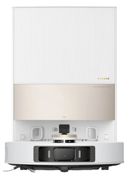 Прахосмукачка робот Dreame L20 Ultra Complete, 5300 Pa, 5200 mAh, 75W, До 300м2, 3D Картографиране, LDS сензор, Станция за зареждане, Автономия до 210 мин, Бял
