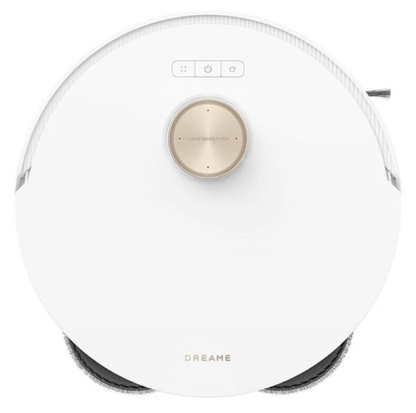 Прахосмукачка робот Dreame L20 Ultra Complete, 5300 Pa, 5200 mAh, 75W, До 300м2, 3D Картографиране, LDS сензор, Станция за зареждане, Автономия до 210 мин, Бял