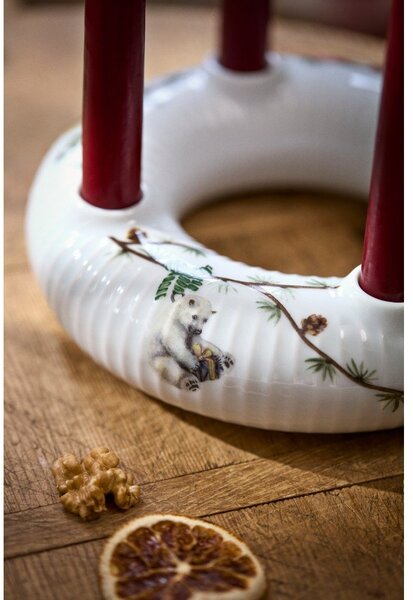 Порцеланов адвент свещник с коледен мотив Hammershøi Christmas – Kähler Design