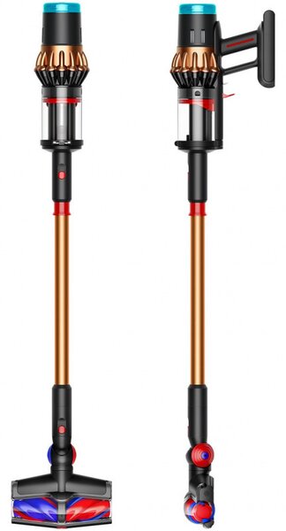 Вертикална прахосмукачка Dyson V16 Piston Animal 492963-01, 315AW, 900W, 1.3 л, 70 мин, CleanCompaktor™, Hyperdymium™, MyDyson™, HEPA, LCD, Черен/мед