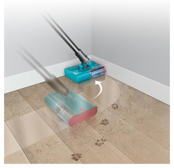 Вертикална прахосмукачка Dyson V15S Detect Submarine 448798-01, 660W, 0.77 л, 60 мин автономия, Сензори, 4 режима, LCD, Сив/син