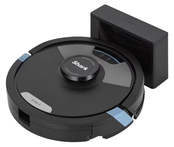 Прахосмукачка робот Shark Matrix Plus RV2620WDEU, 650 W, 0.3 л, 360 LiDAR, Автономия до 110 мин, Matrix Clean, Черен