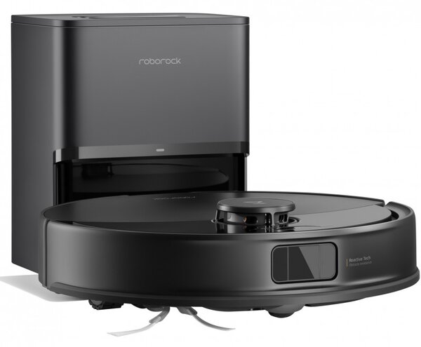 Прахосмукачка робот Roborock Q10 PF+, 10000 Pa, 150 мин, 0.35 л, Wi-Fi, Сухо/мокро, Автоматично повдигане на мопа, 360° LiDAR, 3D картографиране, Гласово управление, Черен