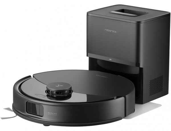 Прахосмукачка робот Roborock Q10 PF+, 10000 Pa, 150 мин, 0.35 л, Wi-Fi, Сухо/мокро, Автоматично повдигане на мопа, 360° LiDAR, 3D картографиране, Гласово управление, Черен