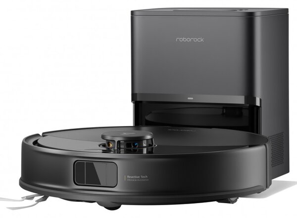 Прахосмукачка робот Roborock Q10 PF+, 10000 Pa, 150 мин, 0.35 л, Wi-Fi, Сухо/мокро, Автоматично повдигане на мопа, 360° LiDAR, 3D картографиране, Гласово управление, Черен