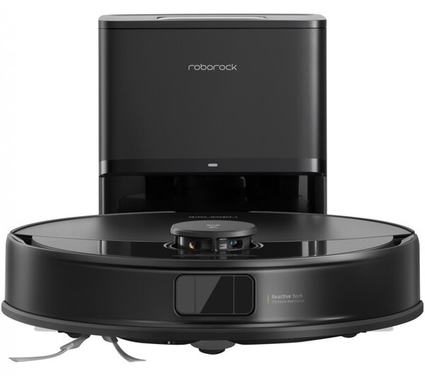 Прахосмукачка робот Roborock Q10 PF+, 10000 Pa, 150 мин, 0.35 л, Wi-Fi, Сухо/мокро, Автоматично повдигане на мопа, 360° LiDAR, 3D картографиране, Гласово управление, Черен