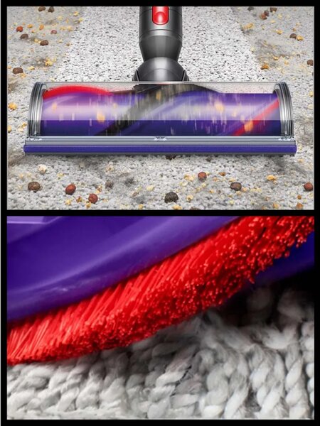 Вертикална прахосмукачка Dyson V10 Cyclone Submarine 594446-01, 150AW, 0.76 л, 60 мин, Сухо/мокро, 3 режима, Хигиенично изпразване, Root Cyclone™, Никел/тюркоаз