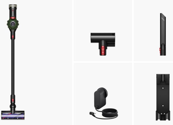 Вертикална прахосмукачка Dyson V8 Cyclone SV55 MAGn/Bk 226587-01, 150AW, 0.54 л, 3 режима, Без загуба на мощност, Хигиенично изпразване, Изцяло запечатана филтрация, Черен/магнезиев