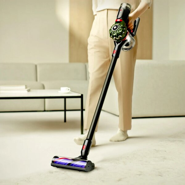 Вертикална прахосмукачка Dyson V8 Cyclone SV55 MAGn/Bk 226587-01, 150AW, 0.54 л, 3 режима, Без загуба на мощност, Хигиенично изпразване, Изцяло запечатана филтрация, Черен/магнезиев
