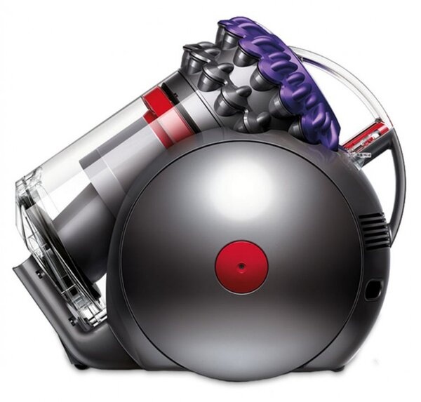 Прахосмукачка без торба Dyson Big Ball Parquet 2 228566-01, 600W, 165AW, 1.5 л, 2-степенна технология Radial Root Cyclone, Автоматично изправяне при преобръщане, Никел/лилав