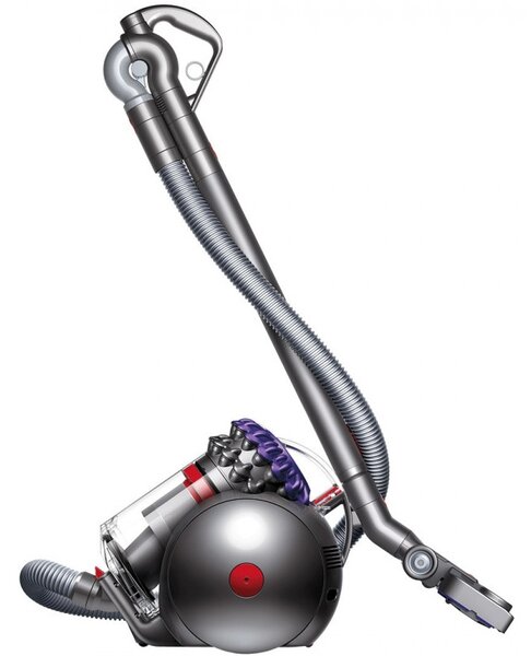 Прахосмукачка без торба Dyson Big Ball Parquet 2 228566-01, 600W, 165AW, 1.5 л, 2-степенна технология Radial Root Cyclone, Автоматично изправяне при преобръщане, Никел/лилав