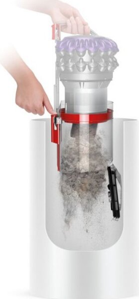 Прахосмукачка без торба Dyson Big Ball Parquet 2 228566-01, 600W, 165AW, 1.5 л, 2-степенна технология Radial Root Cyclone, Автоматично изправяне при преобръщане, Никел/лилав