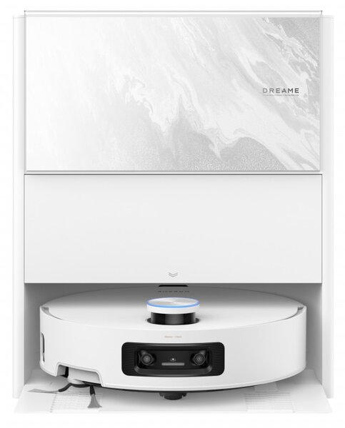 Прахосмукачка робот Dreame Aqua 10 Ultra Track Complete RLR81CE-1-WH, 25000 Pa, 200 мин, 3.5/4 л, VersaLift DToF+OmniSight, AI камери, Гласово управление, Автоматизация, Бял
