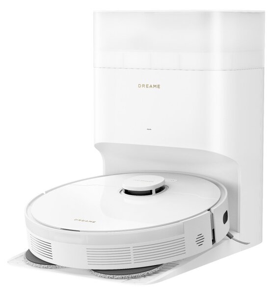 Прахосмукачка робот Dreame L10s Plus RLL42SD, 7000 Pa, 5200 mAh, 60W, До 145 м2, Станция за зареждане и автоматично изпразване, Автономия 155 мин, Бял