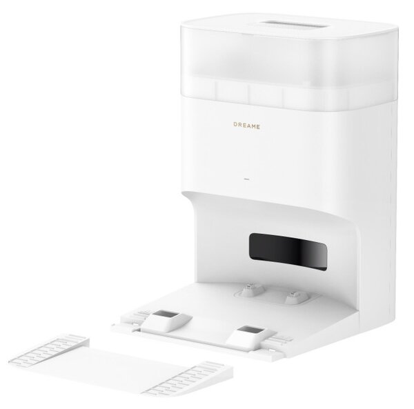 Прахосмукачка робот Dreame L10s Plus RLL42SD, 7000 Pa, 5200 mAh, 60W, До 145 м2, Станция за зареждане и автоматично изпразване, Автономия 155 мин, Бял