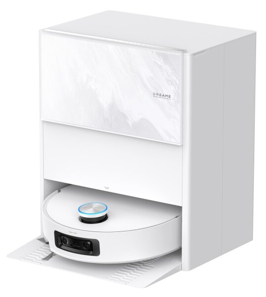 Прахосмукачка робот Dreame Aqua 10 Ultra Track Complete RLR81CE-1-WH, 25000 Pa, 200 мин, 3.5/4 л, VersaLift DToF+OmniSight, AI камери, Гласово управление, Автоматизация, Бял