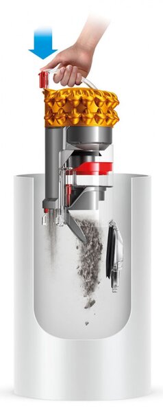 Прахосмукачка без торба Dyson Cinetic Big Ball Multi Floor 2 230278-01, 700W, 170AW, 0.8 л, Radial Root Cyclone, Автоматично изправяне при преобръщане, Никел/жълт