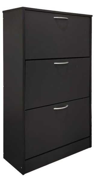 Шкаф за обувки Savaz, тъмно сив, 60x24x114 см