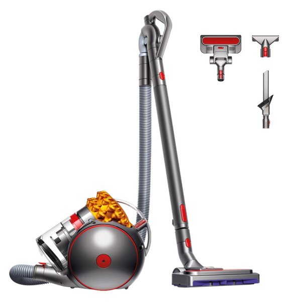 Прахосмукачка без торба Dyson Cinetic Big Ball Multi Floor 2 230278-01, 700W, 170AW, 0.8 л, Radial Root Cyclone, Автоматично изправяне при преобръщане, Никел/жълт