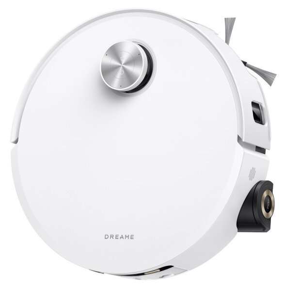 Прахосмукачка робот Dreame Aqua10 Roller RLH31CE-WH, 30000 Pa, 3.5/4 л, AI камери, LED осветление, Гласово управление, Измиване с гореща вода, Бял