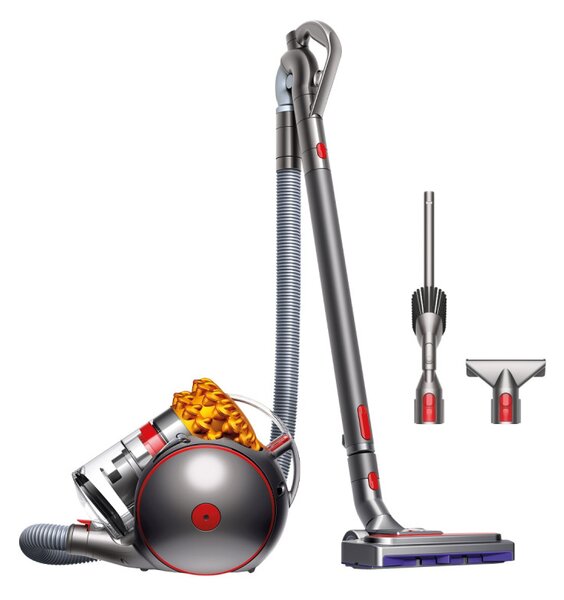 Прахосмукачка без торба Dyson Cinetic Big Ball Multi Floor 2 230278-01, 700W, 170AW, 0.8 л, Radial Root Cyclone, Автоматично изправяне при преобръщане, Никел/жълт
