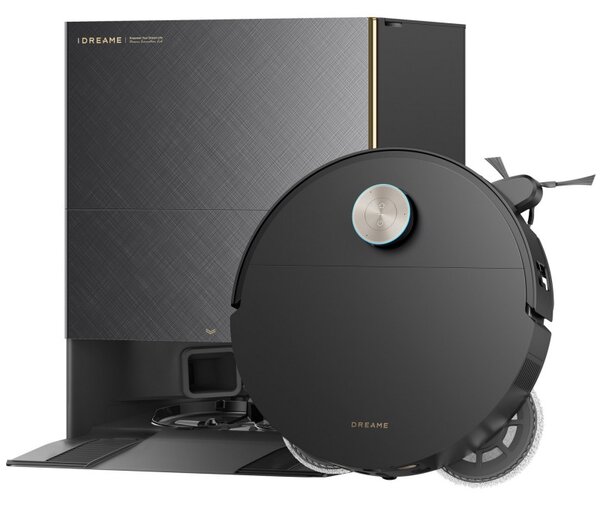 Прахосмукачка робот Dreame X60 Ultra RLX86DE, 35000 Pa, 180 мин, 0.2 л, VersaLift, OmniSight AI, Автоматично дозиране и самопочистване, Гласови команди, Черен