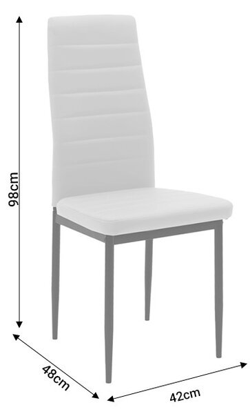 Комплект от 5 броя градинска маса и столове, Parker, бежов, 70x120x75 см