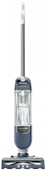 Вертикална прахосмукачка Shark Freestyle Max SV2002, 30W, 0.7 л, 20 мин, 2 скорости, 2 степени, LED светлини, Станция за зареждане, Син