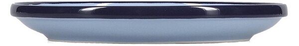 Синя десертна глинена чиния ø 18 cm Duo – ONA
