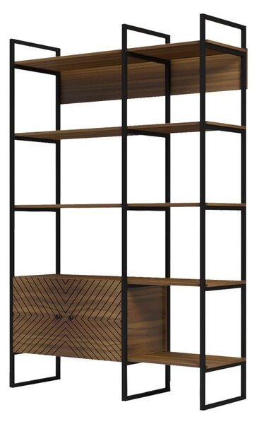 Библиотека, Rhombo, орех, 35x120x180 см