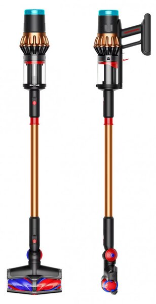 Вертикална прахосмукачка Dyson V16 Piston Animal 495948-01, 315AW, 900W, 1.3 л, 70 мин, CleanCompaktor, Hyperdymium, MyDyson, HEPA, LCD, Черен/мед