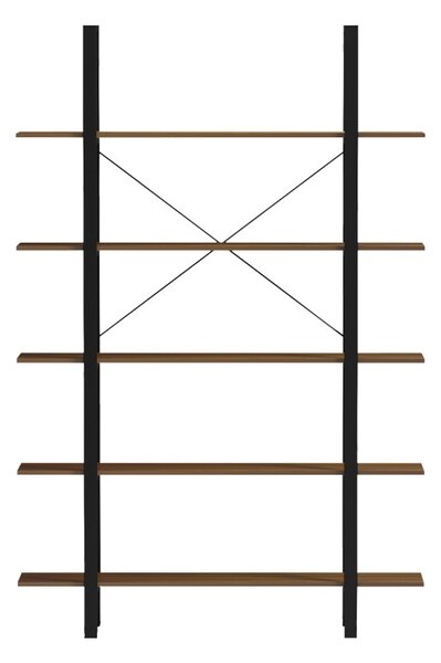 Библиотека, Varous, Черно, 28x120x180 см