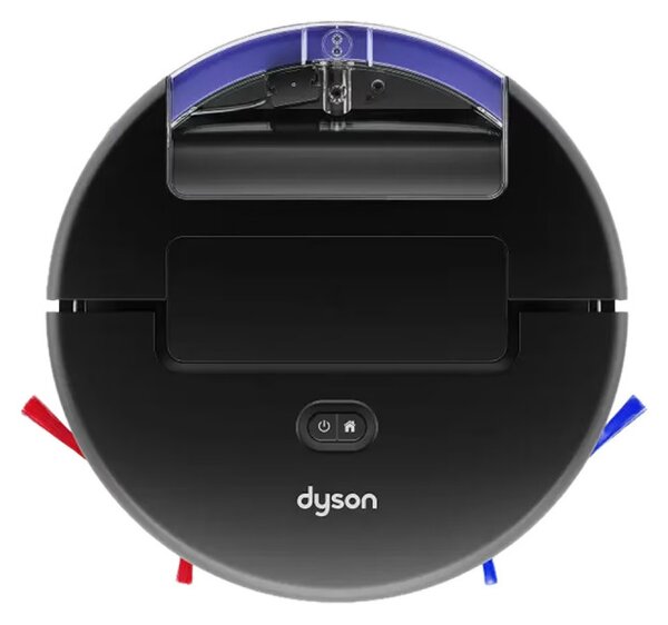 Прахосмукачка робот Dyson Spot+Scrub Ai 586183-01, 18000 Pa, 3 л, Сухо/мокро, Разпознаване на петна, Автоматична станция, Черен/Син