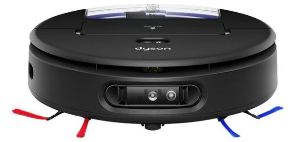 Прахосмукачка робот Dyson Spot+Scrub Ai 586183-01, 18000 Pa, 3 л, Сухо/мокро, Разпознаване на петна, Автоматична станция, Черен/Син