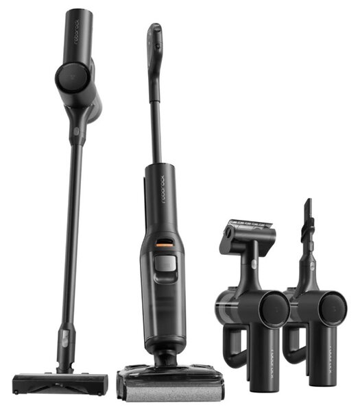 Вертикална прахосмукачка Roborock F25 ACE Combo, 269W, 25000 Pa, 560 мл, 4 степени, Самопочистване, Автономия до 60 мин, Черен
