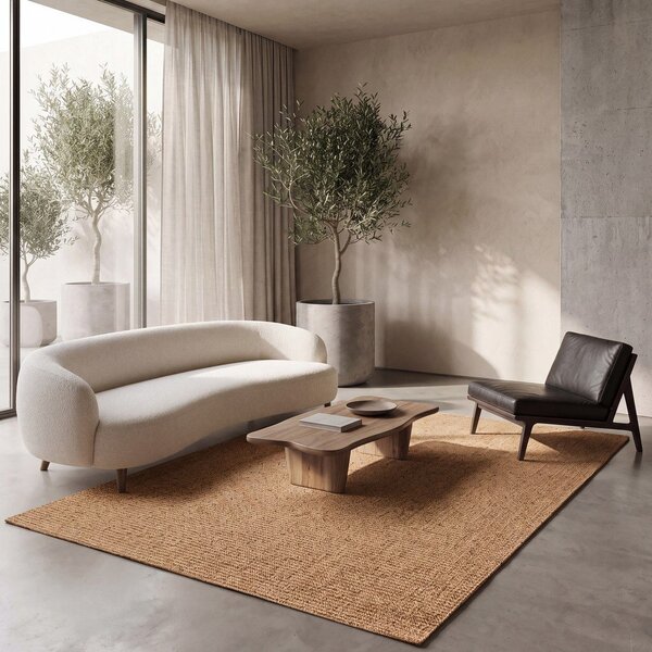 Килим в естествен цвят 80x150 cm Lumen Liso – Universal