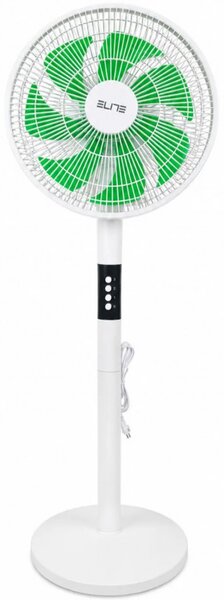 Вентилатор Elite EFS-1345, 40W, 30 см, 3 скорости, Осцилация, 7 перки, Бял/зелен