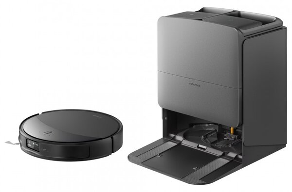 Прахосмукачка робот Roborock Saros 20 Black, 65W, 36000 Pa, 259 мл/2.5 л, AdaptiLift 3.0, Сухо и мокро почистване, StarSight 2.0, 200 мин автономност, Черен