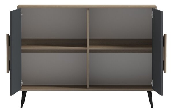 Буфет, Gora, тъмно сиво, 35,5x110x82 см