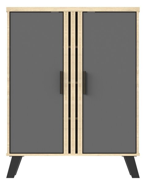 Pantofar V1, Shoby, сив, 30x70,5x91 см