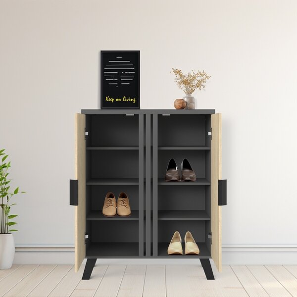 Pantofar V2, Shoby, сив, 30x70,5x91 см